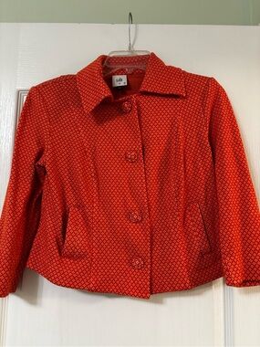 CAbi Cropped Matchmaker Topper jacket, size XS